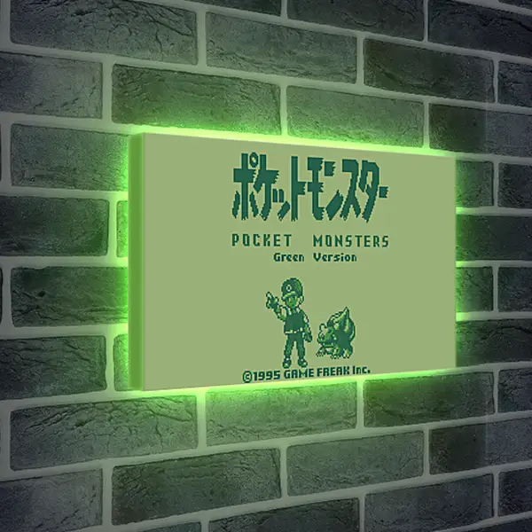 Лайтбокс световая панель - Pocket Monsters Green Version
