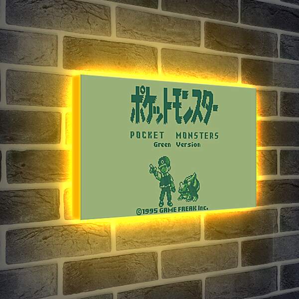 Лайтбокс световая панель - Pocket Monsters Green Version
