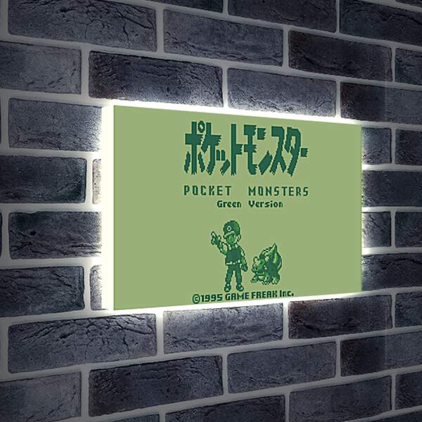 Лайтбокс световая панель - Pocket Monsters Green Version
