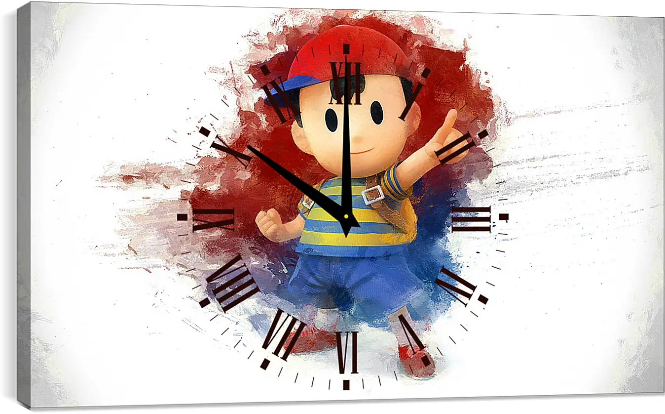 Часы картина - Super Smash Bros.
