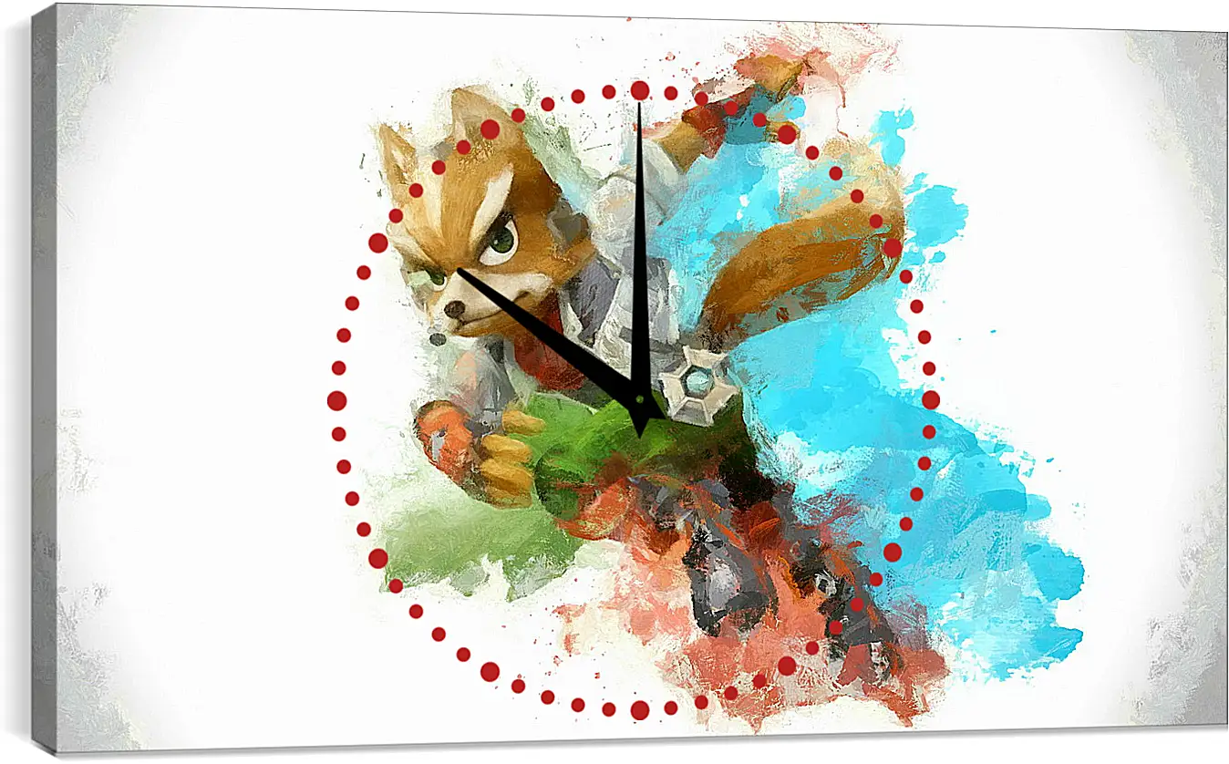 Часы картина - Super Smash Bros.
