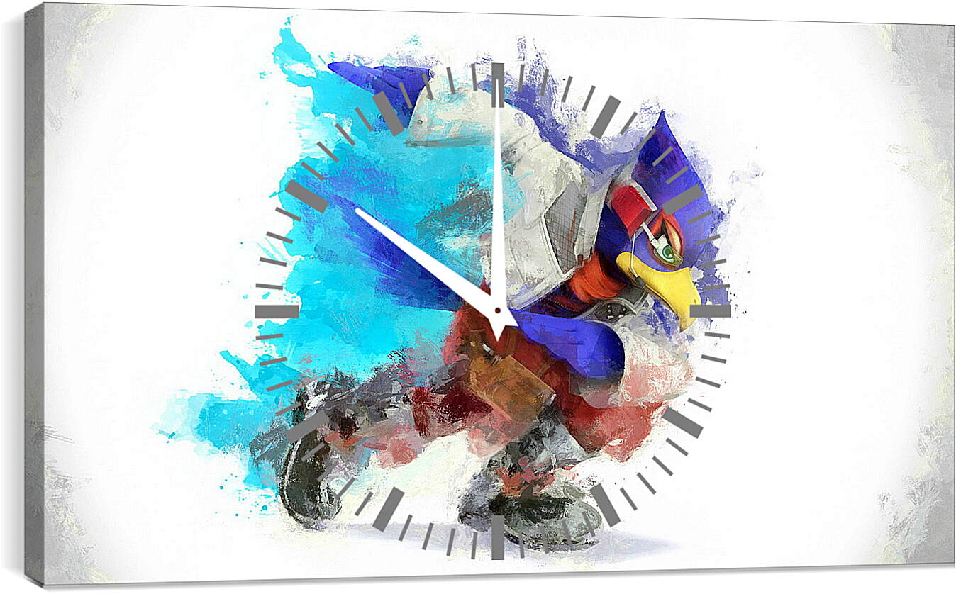 Часы картина - Super Smash Bros.
