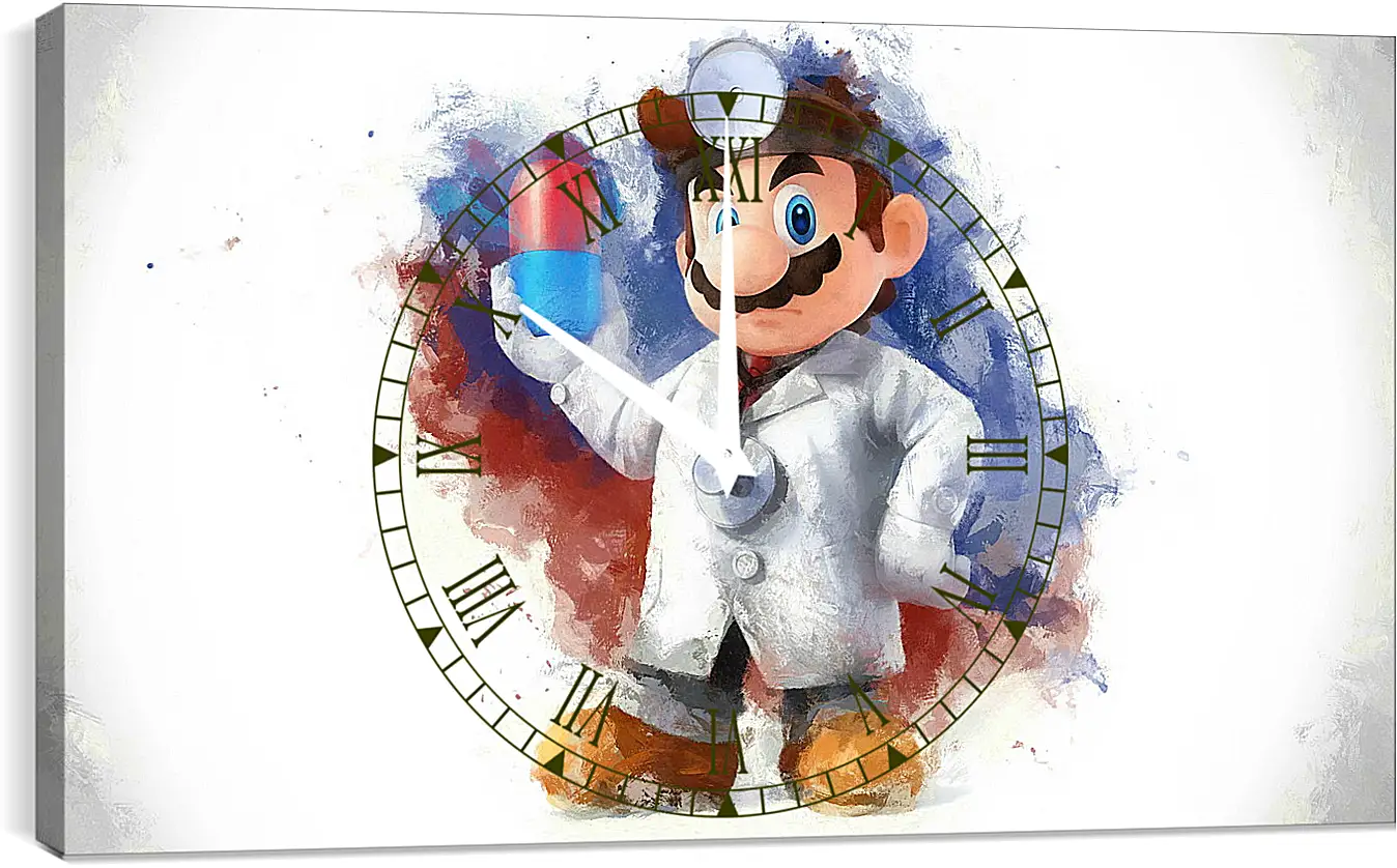 Часы картина - Super Smash Bros.
