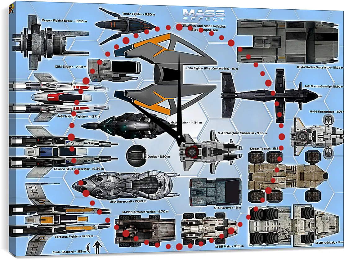 Часы картина - Mass Effect