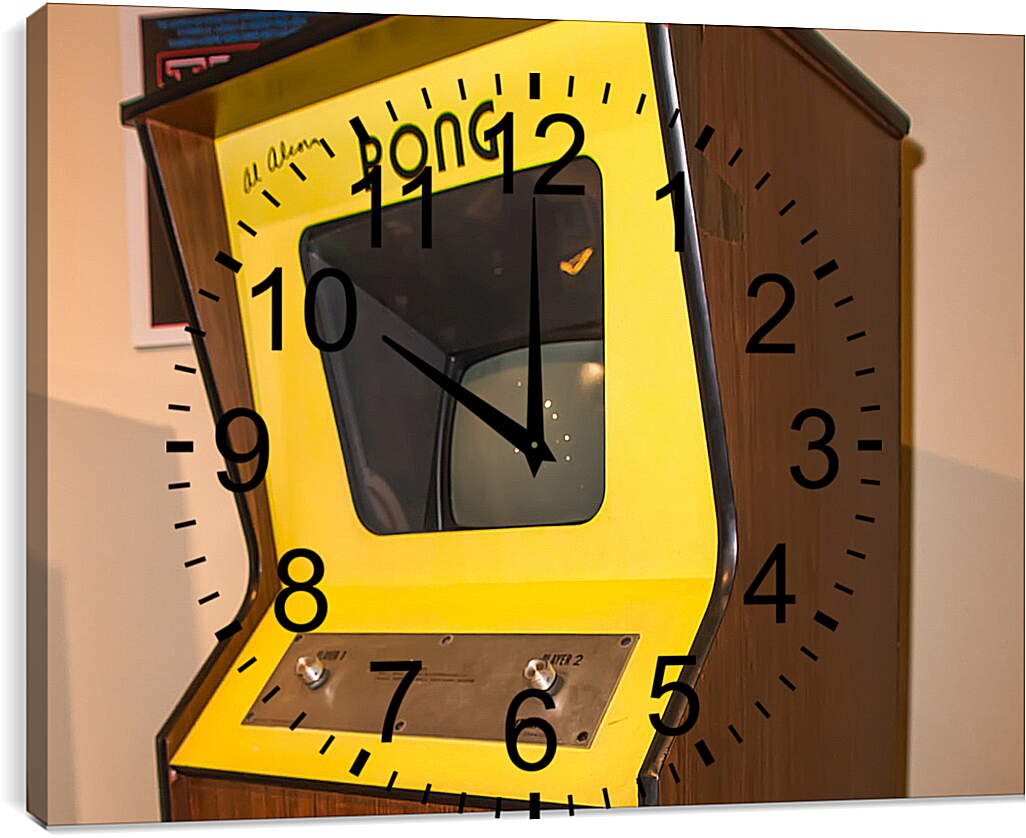 Часы картина - Pong

