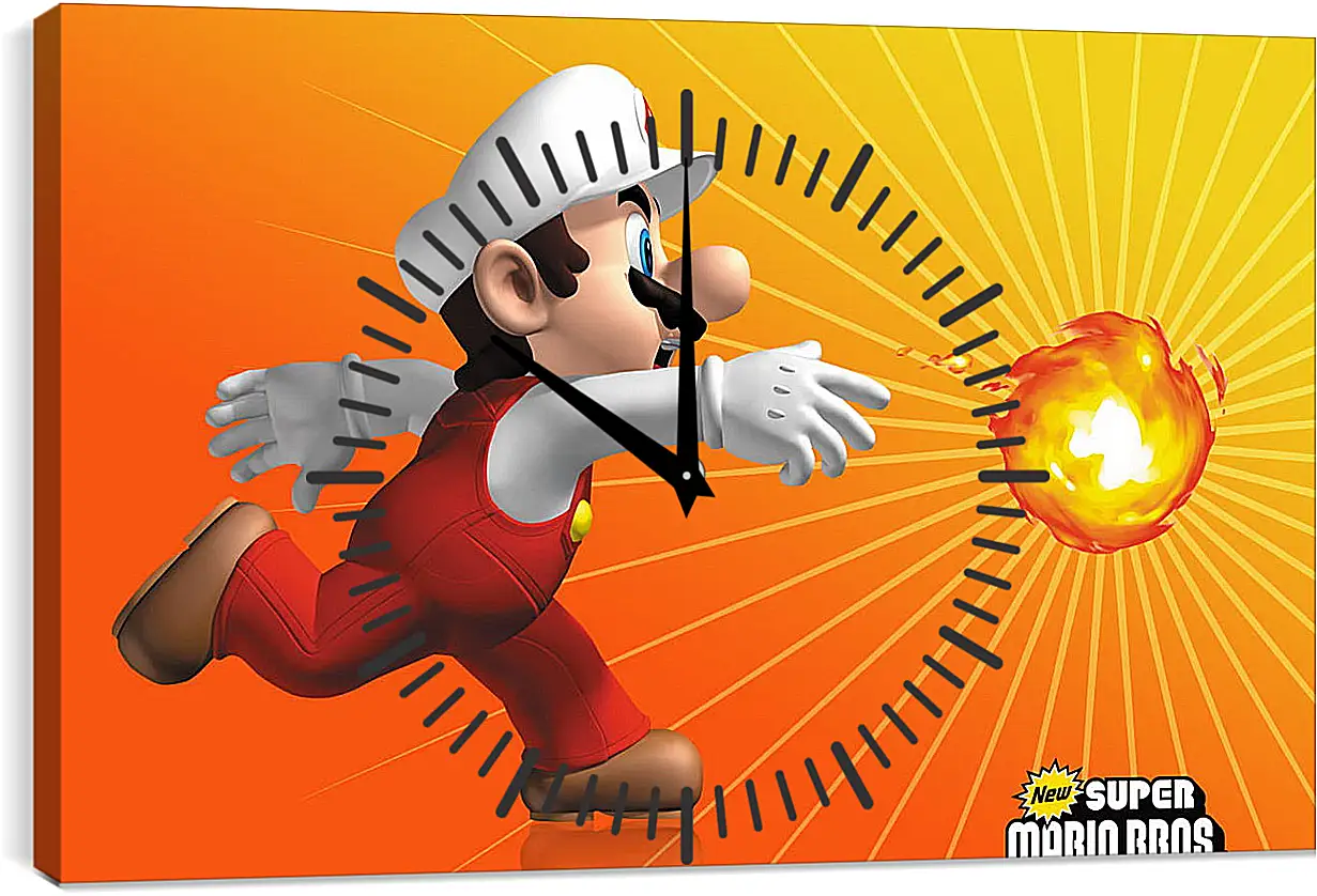 Часы картина - Super Mario Bros.
