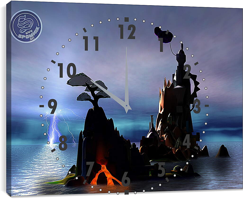 Часы картина - Crash Bandicoot
