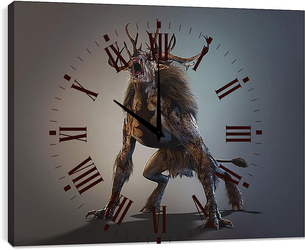 Часы картина - The Witcher 3: Wild Hunt (Ведьмак), Зверь