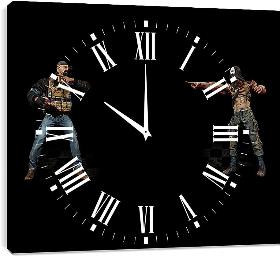 Часы картина - Ravaged Zombie Apocalypse
