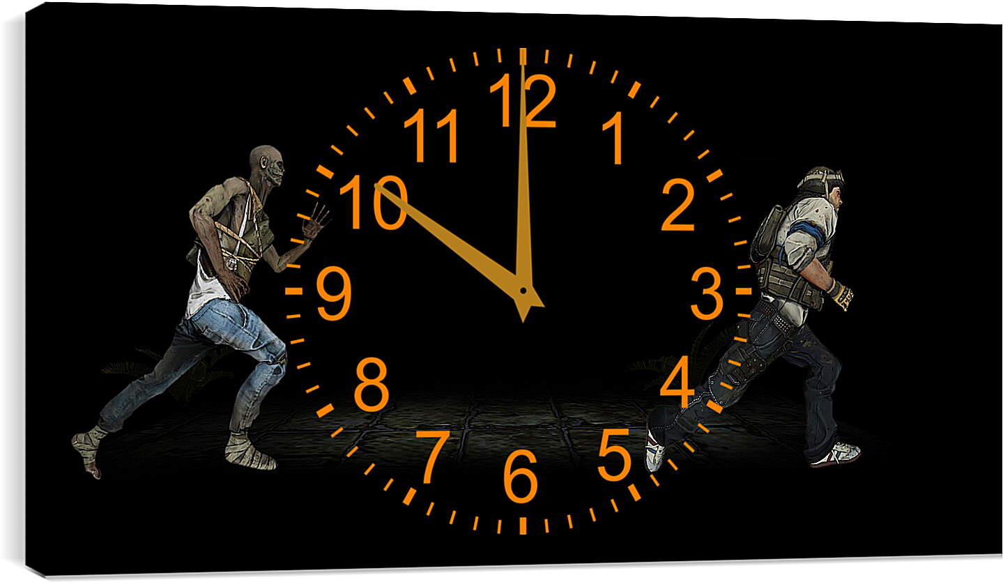 Часы картина - Ravaged Zombie Apocalypse
