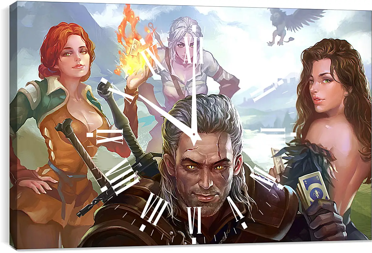 Часы картина - The Witcher 3: Wild Hunt