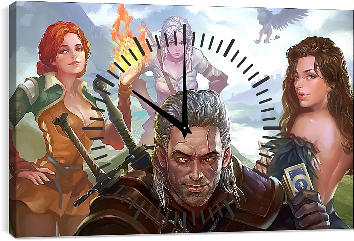 Часы картина - The Witcher 3: Wild Hunt