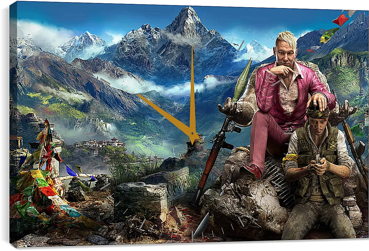 Часы картина - Far Cry 4