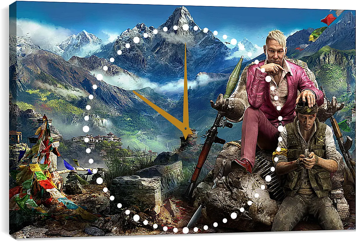 Часы картина - Far Cry 4