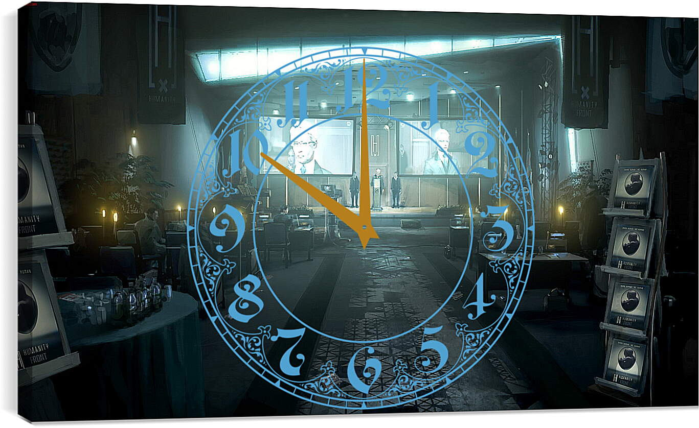 Часы картина - Deus Ex: Human Revolution
