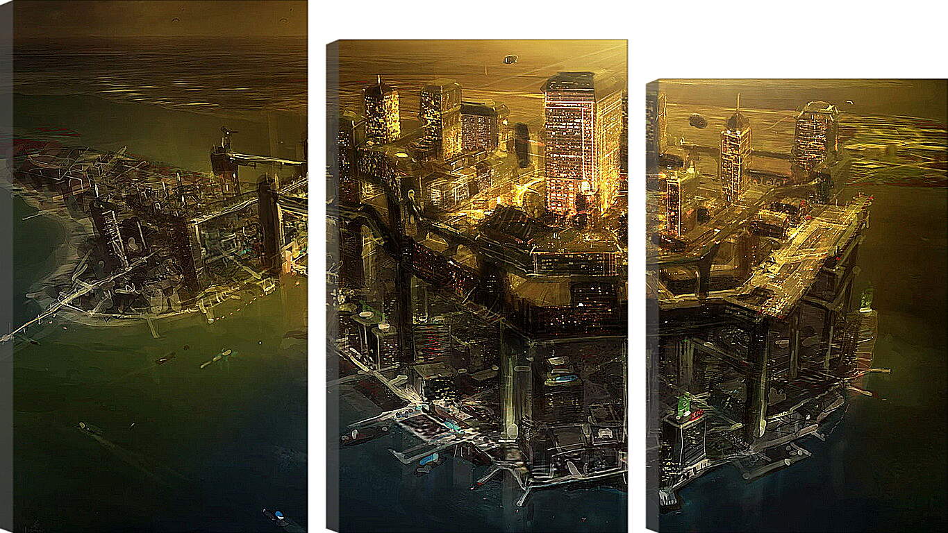 Модульная картина - Deus Ex: Human Revolution
