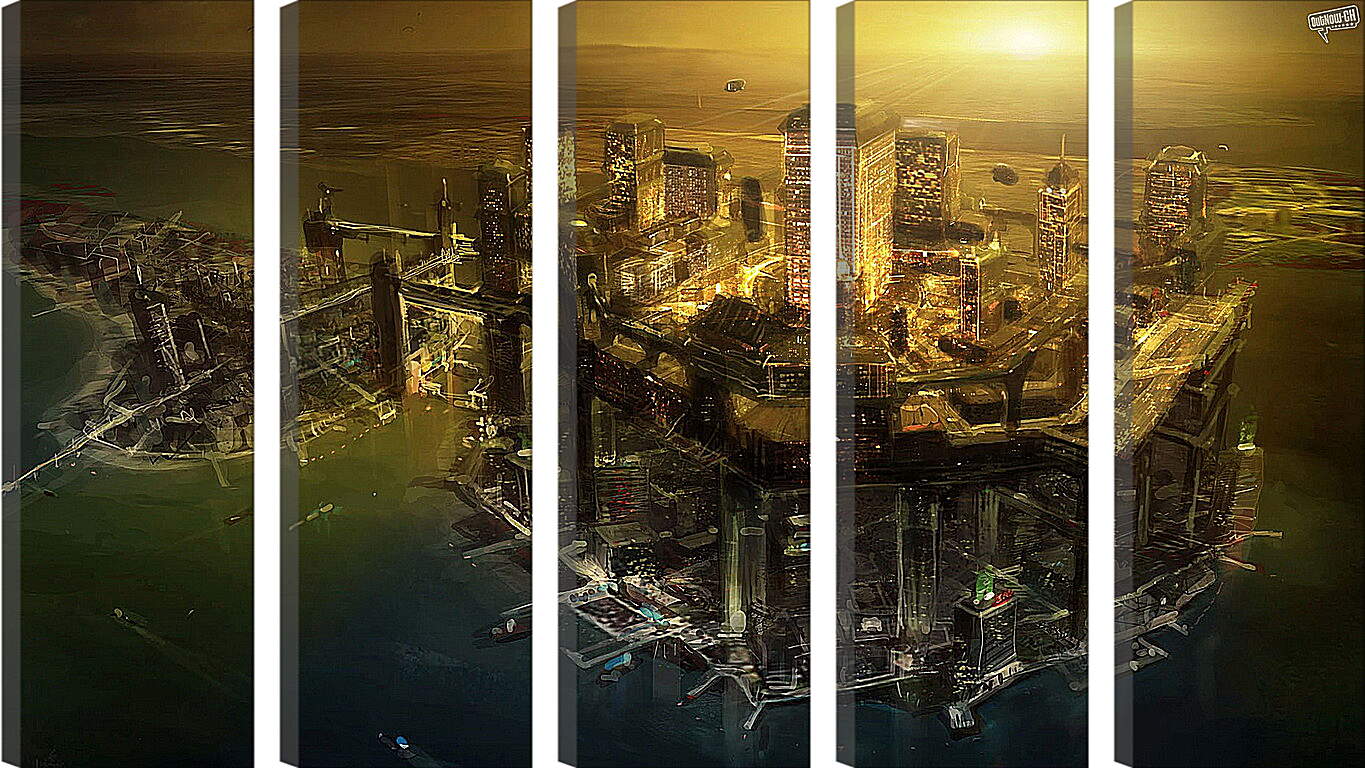 Модульная картина - Deus Ex: Human Revolution
