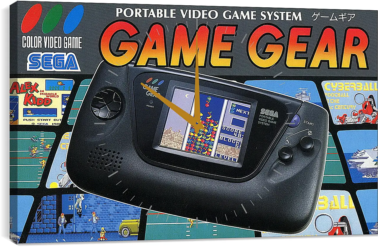 Часы картина - Sega Game Gear
