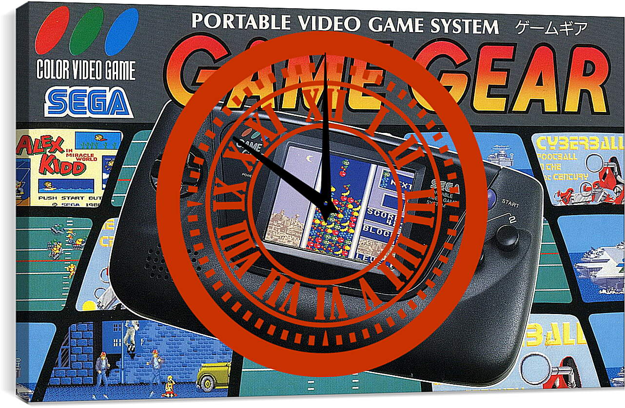 Часы картина - Sega Game Gear
