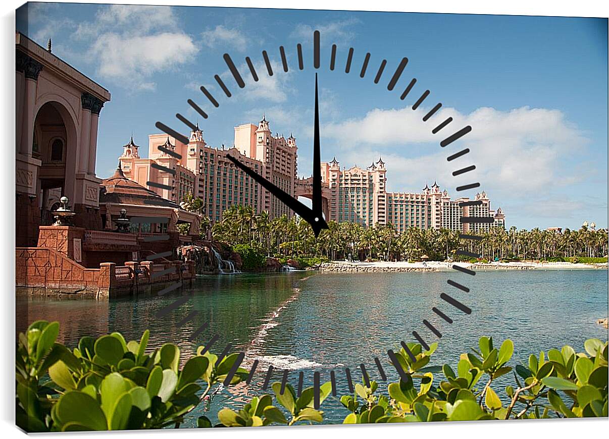 Часы картина - Пальма Джумейра Атлантис. Дубай