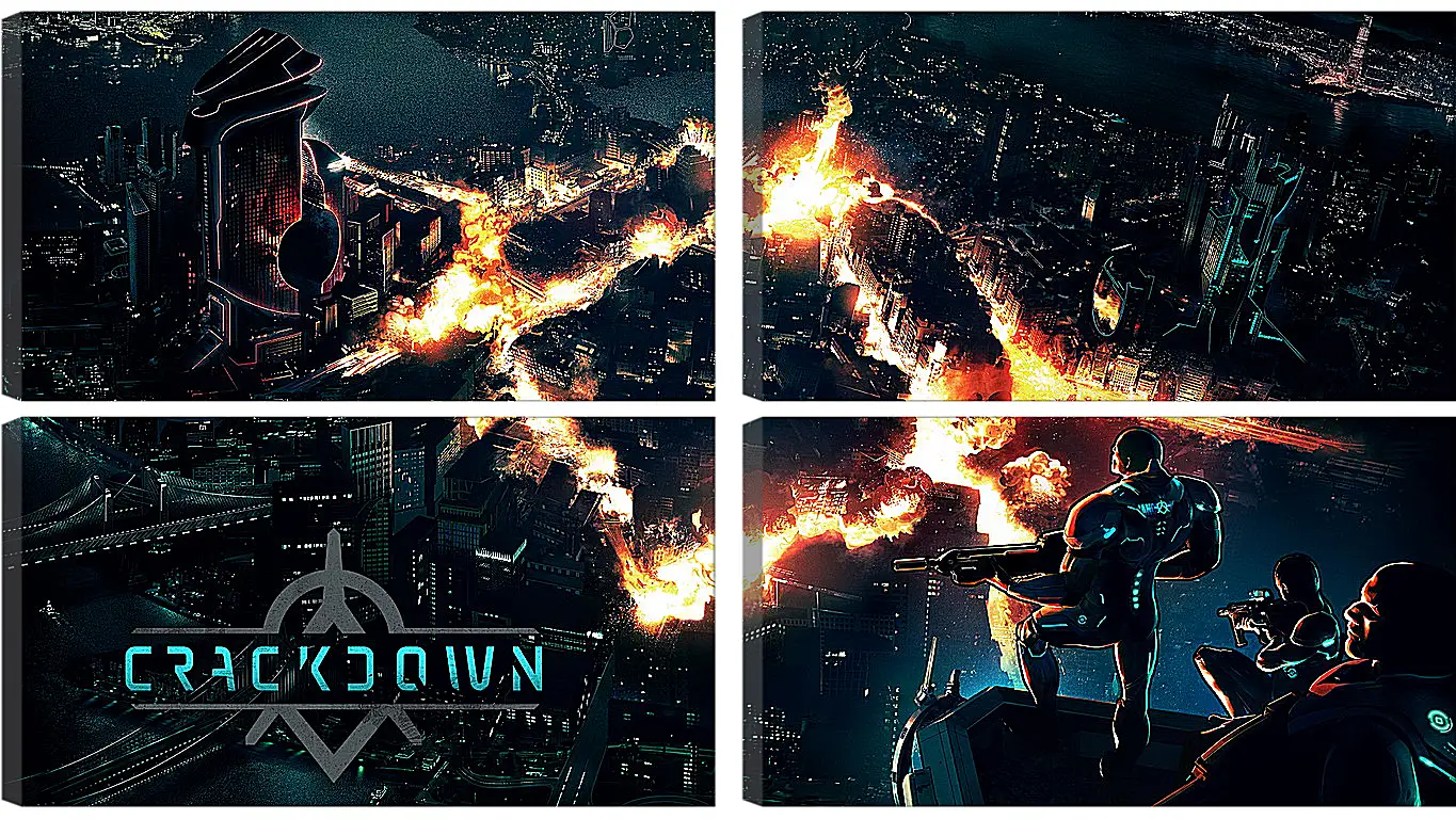 Модульная картина - Crackdown 3
