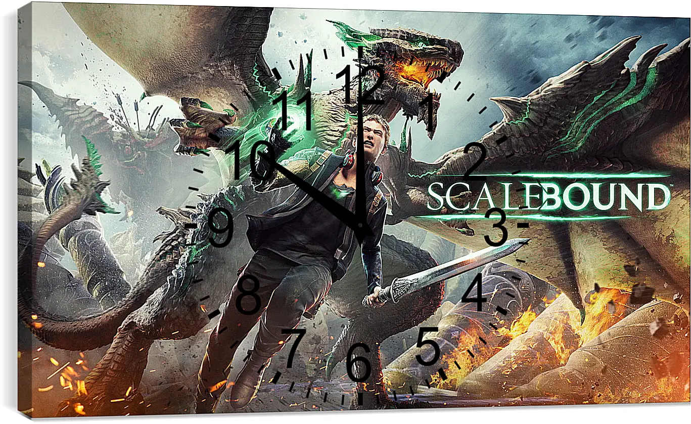 Часы картина - Scalebound
