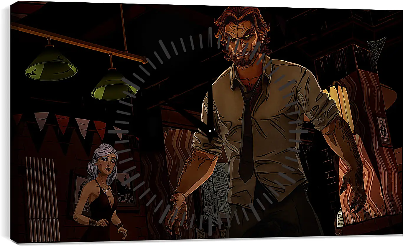 Часы картина - The Wolf Among Us
