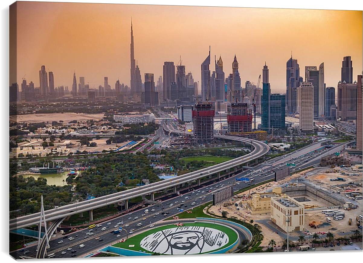 Постер и плакат - Общий вид города. Дубай