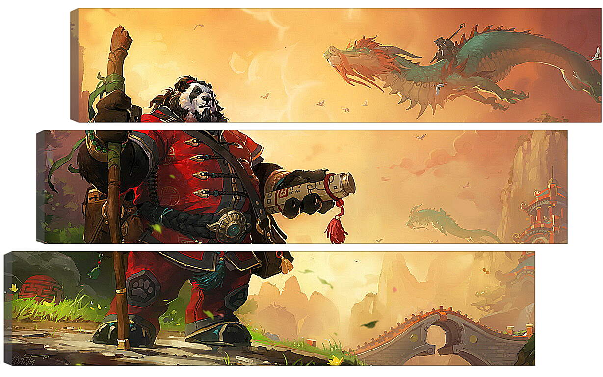 Модульная картина - World Of Warcraft: Mists Of Pandaria