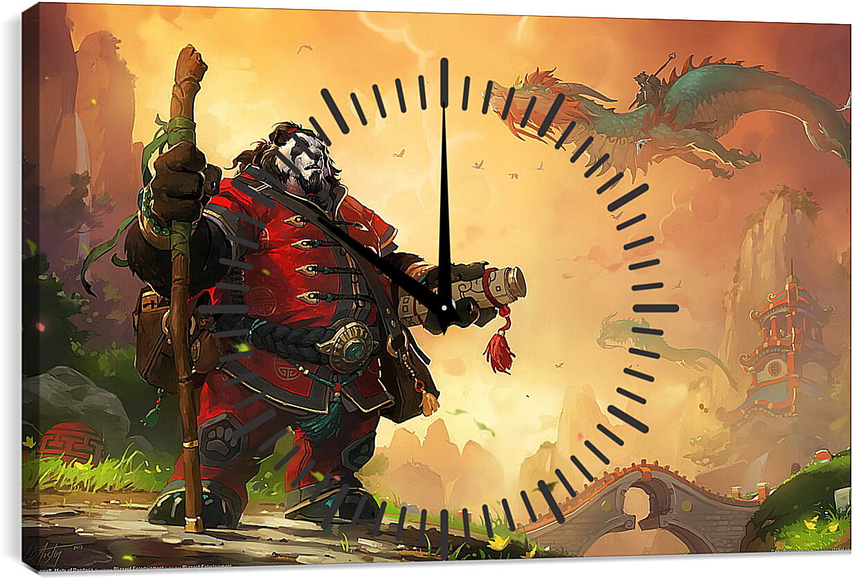 Часы картина - World Of Warcraft: Mists Of Pandaria