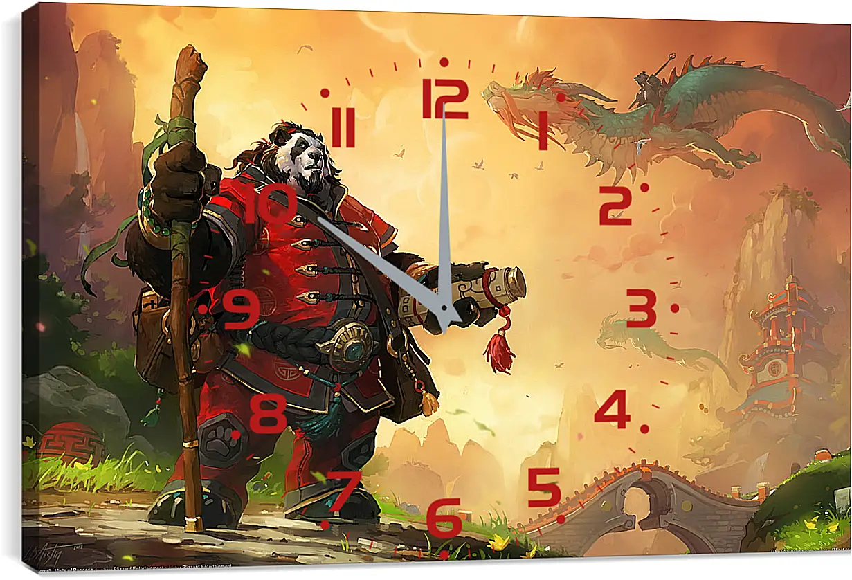 Часы картина - World Of Warcraft: Mists Of Pandaria