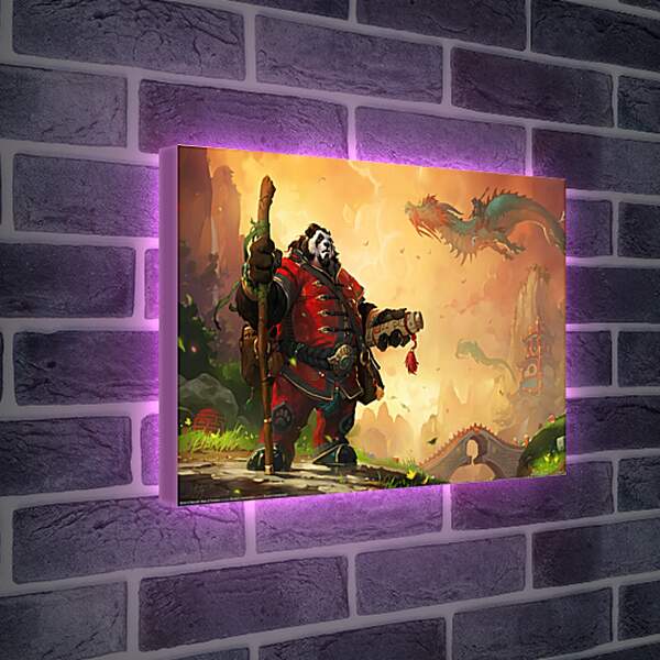 Лайтбокс световая панель - World Of Warcraft: Mists Of Pandaria