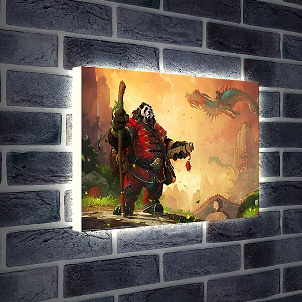 Лайтбокс световая панель - World Of Warcraft: Mists Of Pandaria