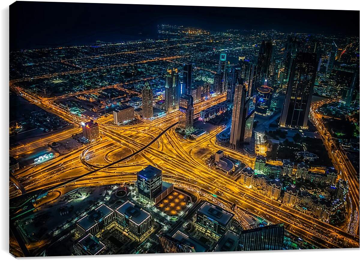 Постер и плакат - Дороги города. Дубай