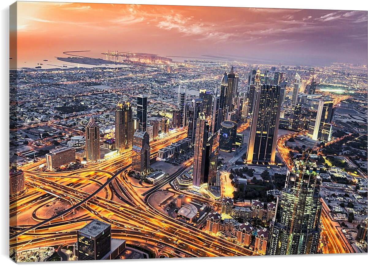 Постер и плакат - Город с высоты. Дубай