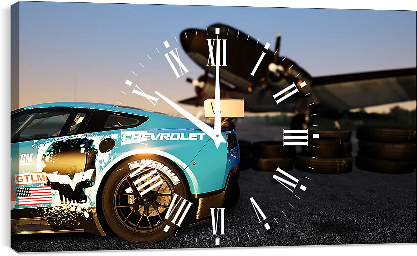 Часы картина - Assetto Corsa

