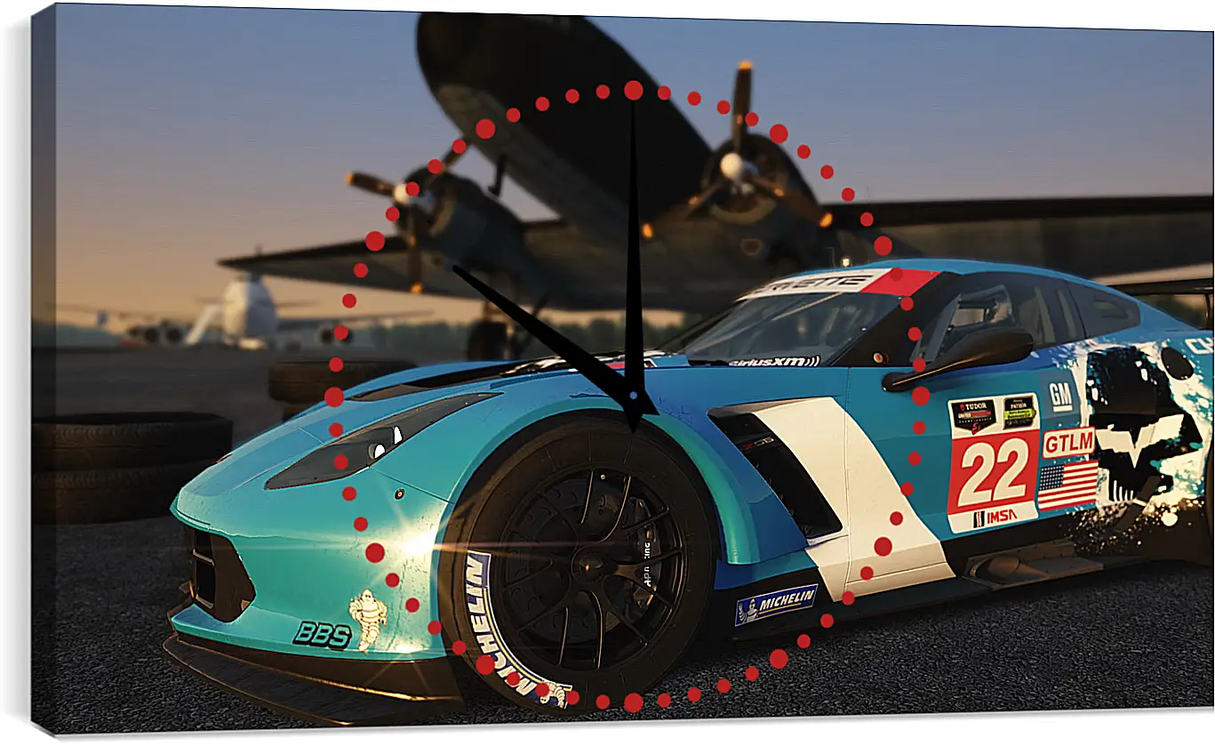 Часы картина - Assetto Corsa
