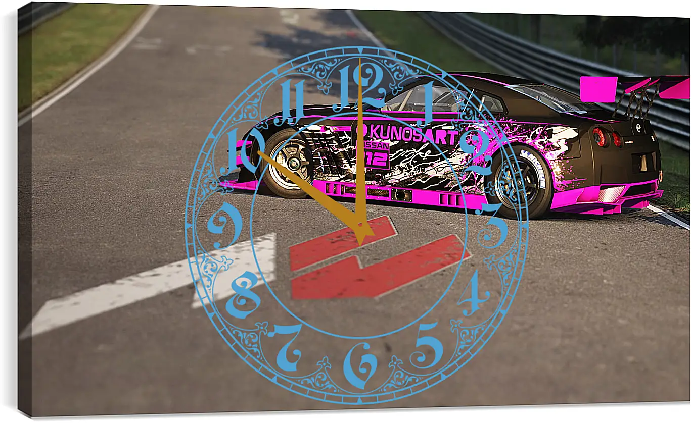 Часы картина - Assetto Corsa
