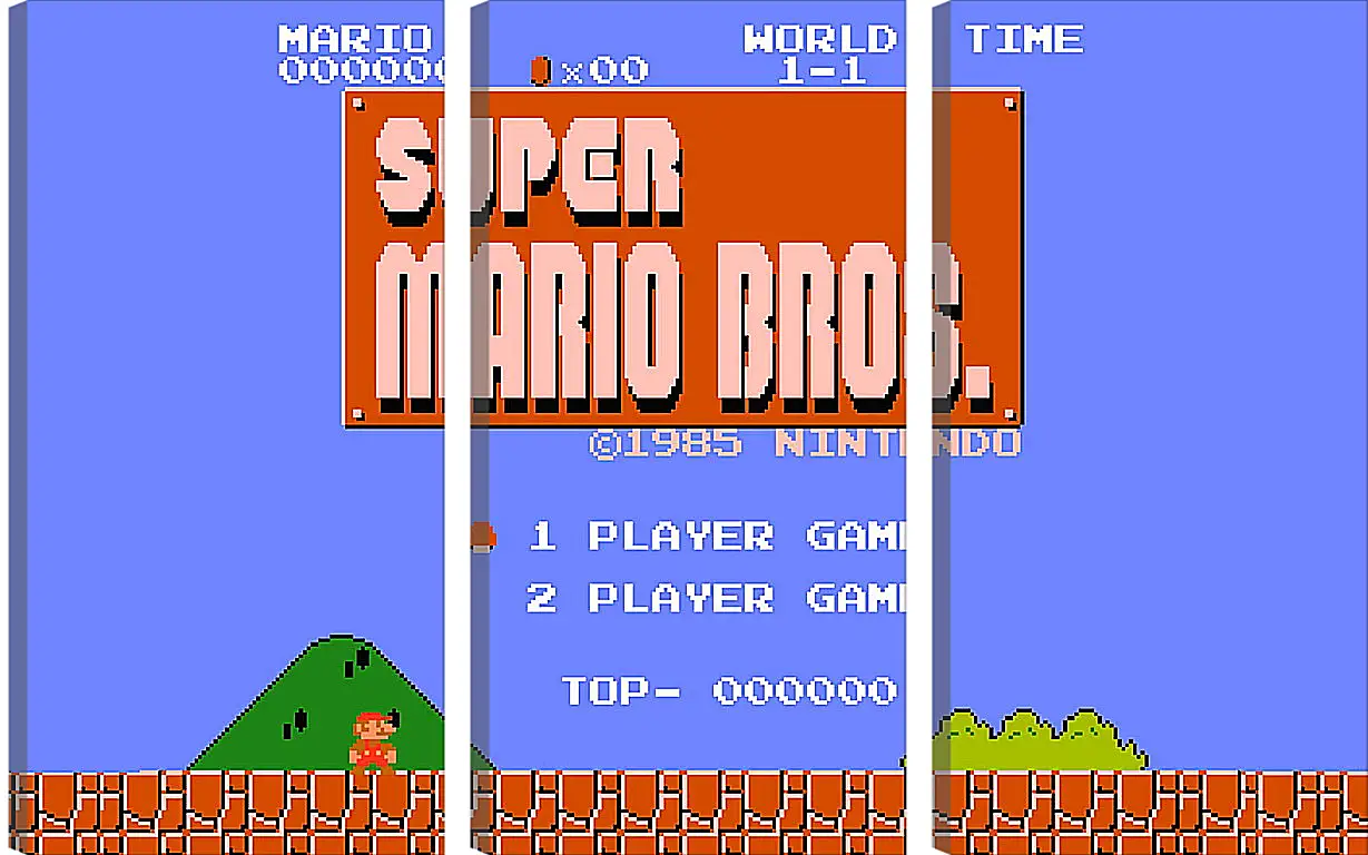 Модульная картина - Super Mario Bros.
