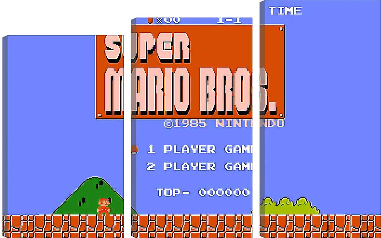 Модульная картина - Super Mario Bros.
