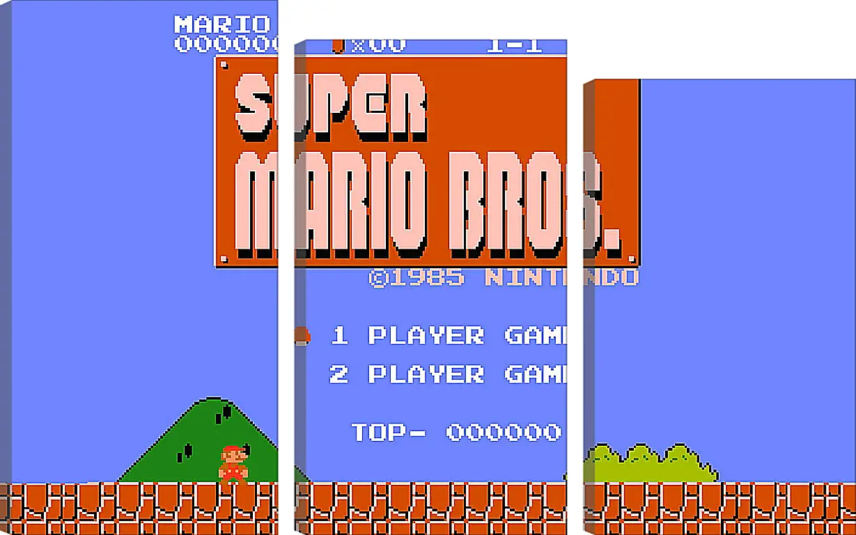 Модульная картина - Super Mario Bros.
