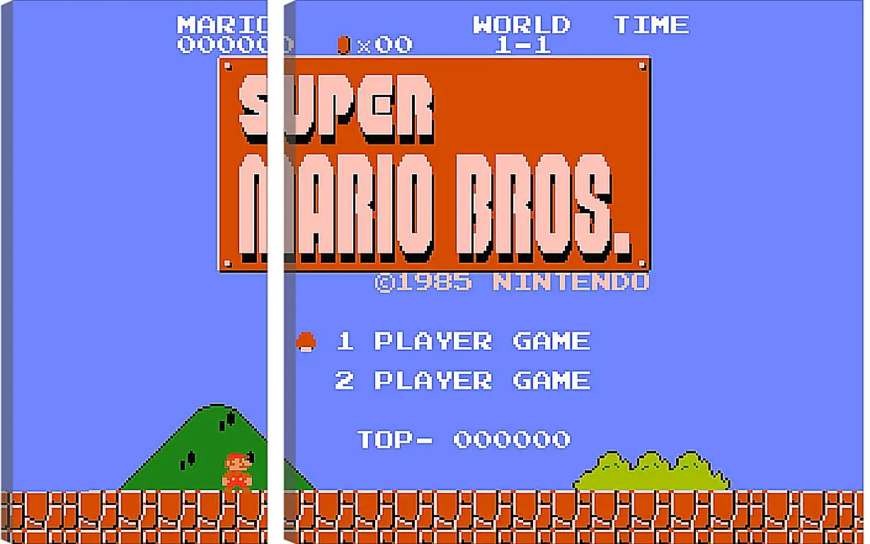 Модульная картина - Super Mario Bros.
