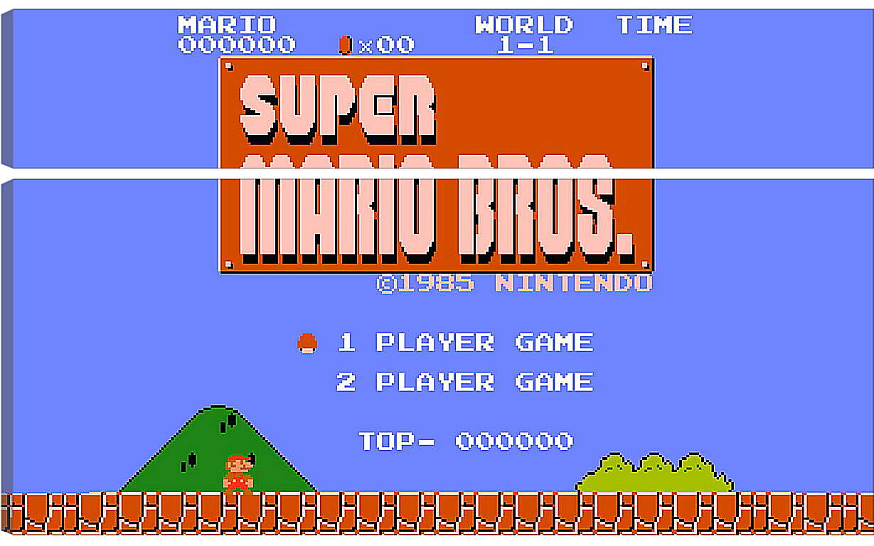 Модульная картина - Super Mario Bros.
