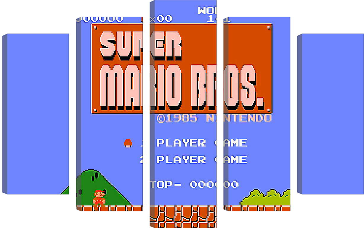 Модульная картина - Super Mario Bros.
