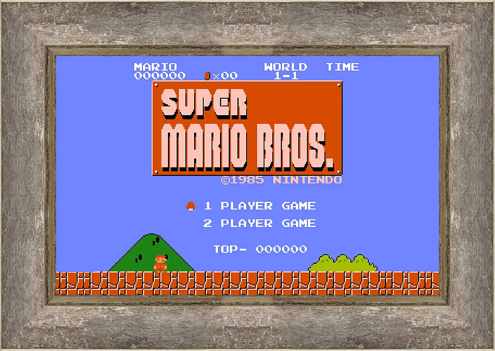 Картина в раме - Super Mario Bros.
