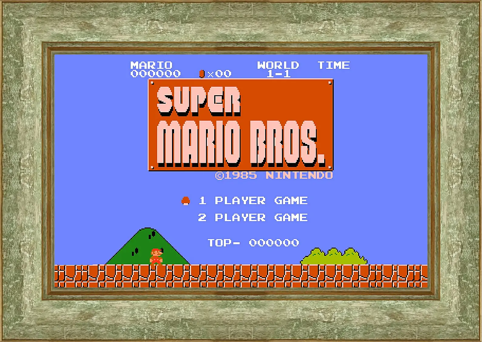 Картина в раме - Super Mario Bros.
