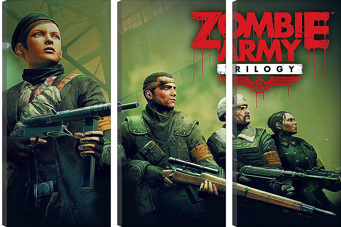Модульная картина - Sniper Elite: Nazi Zombie Army
