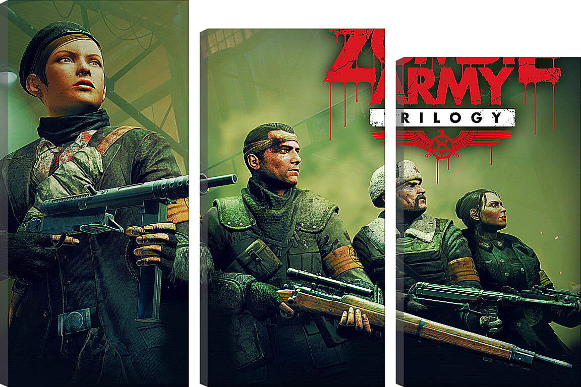 Модульная картина - Sniper Elite: Nazi Zombie Army
