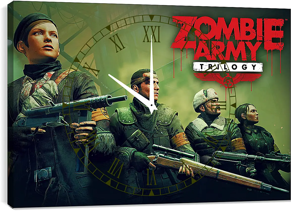 Часы картина - Sniper Elite: Nazi Zombie Army
