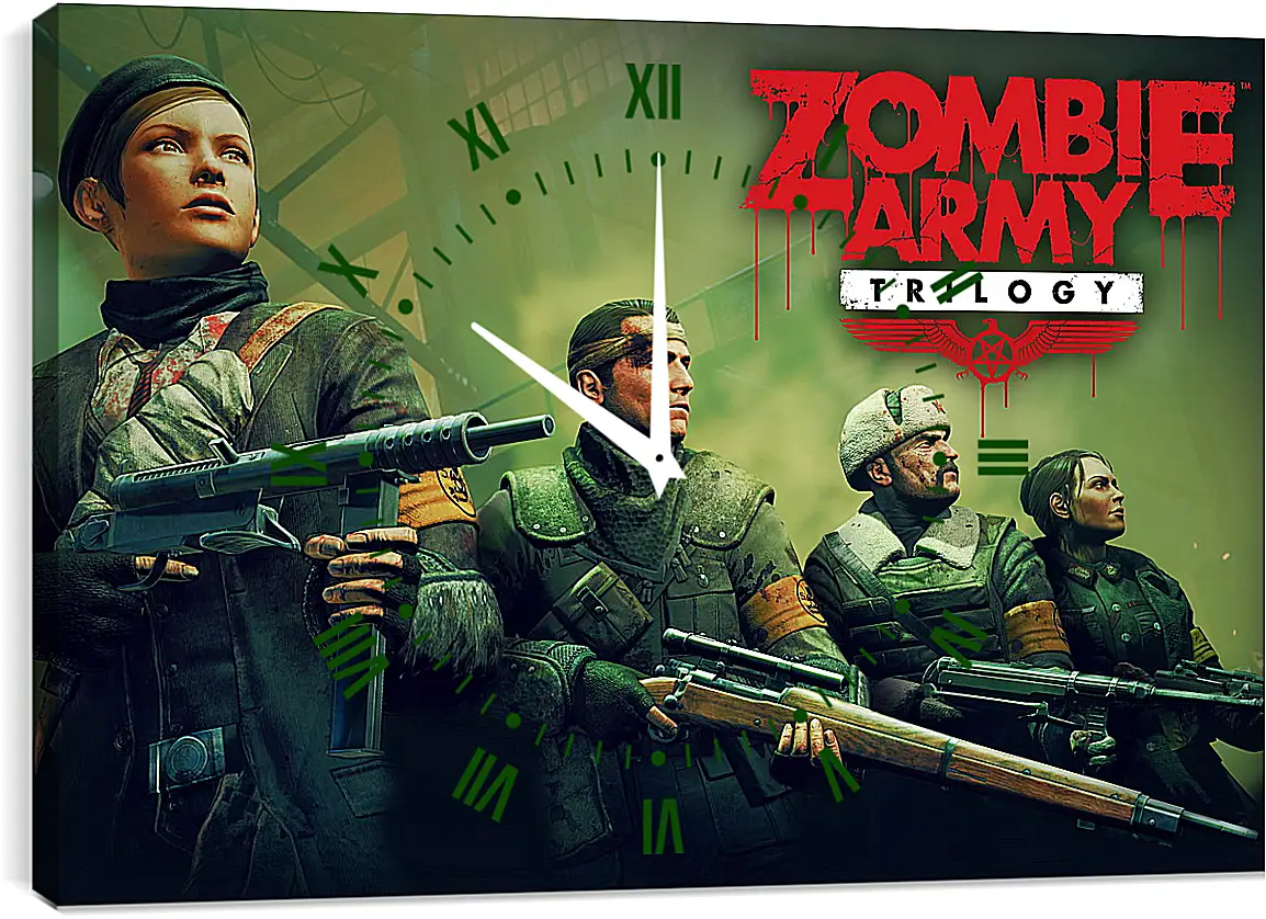 Часы картина - Sniper Elite: Nazi Zombie Army
